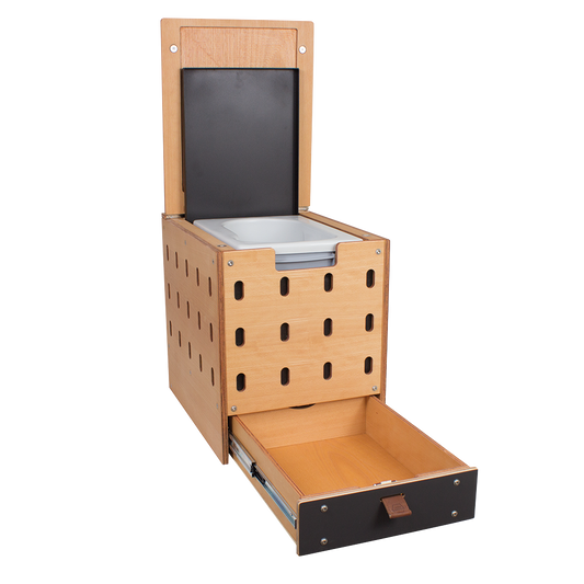 Pipina Cube Trenntoiletten-Eurobox im CC Holzkasten